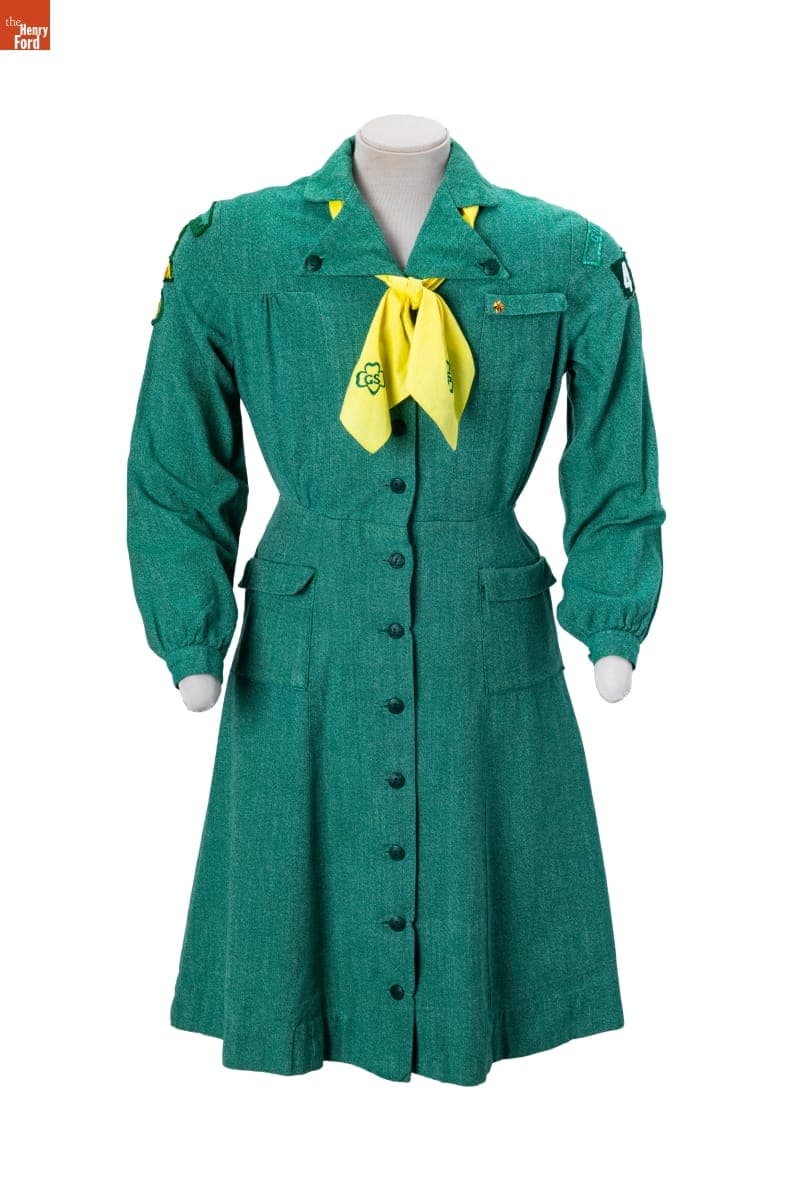 Girl Scout Uniform with Neckerchief, circa 1955