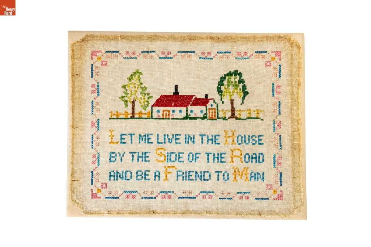 Cross Stitch Used by the Jackson Family, Selma, Alabama