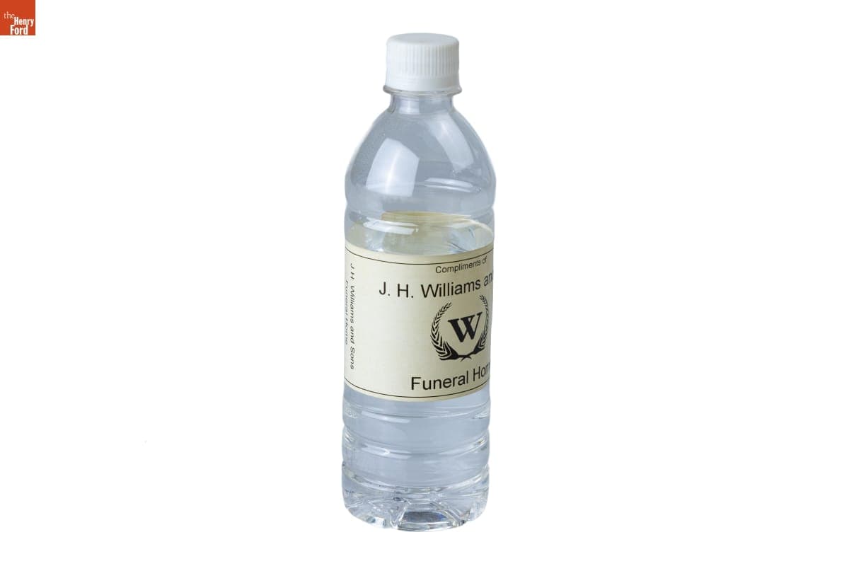 J. H. Williams and Sons Funeral Home, Selma, Alabama, Water Bottle