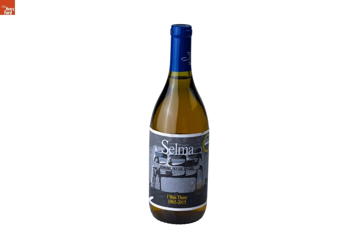 "Selma, I Was There" 50th Anniversary of the Selma to Montgomery March Wine bottle