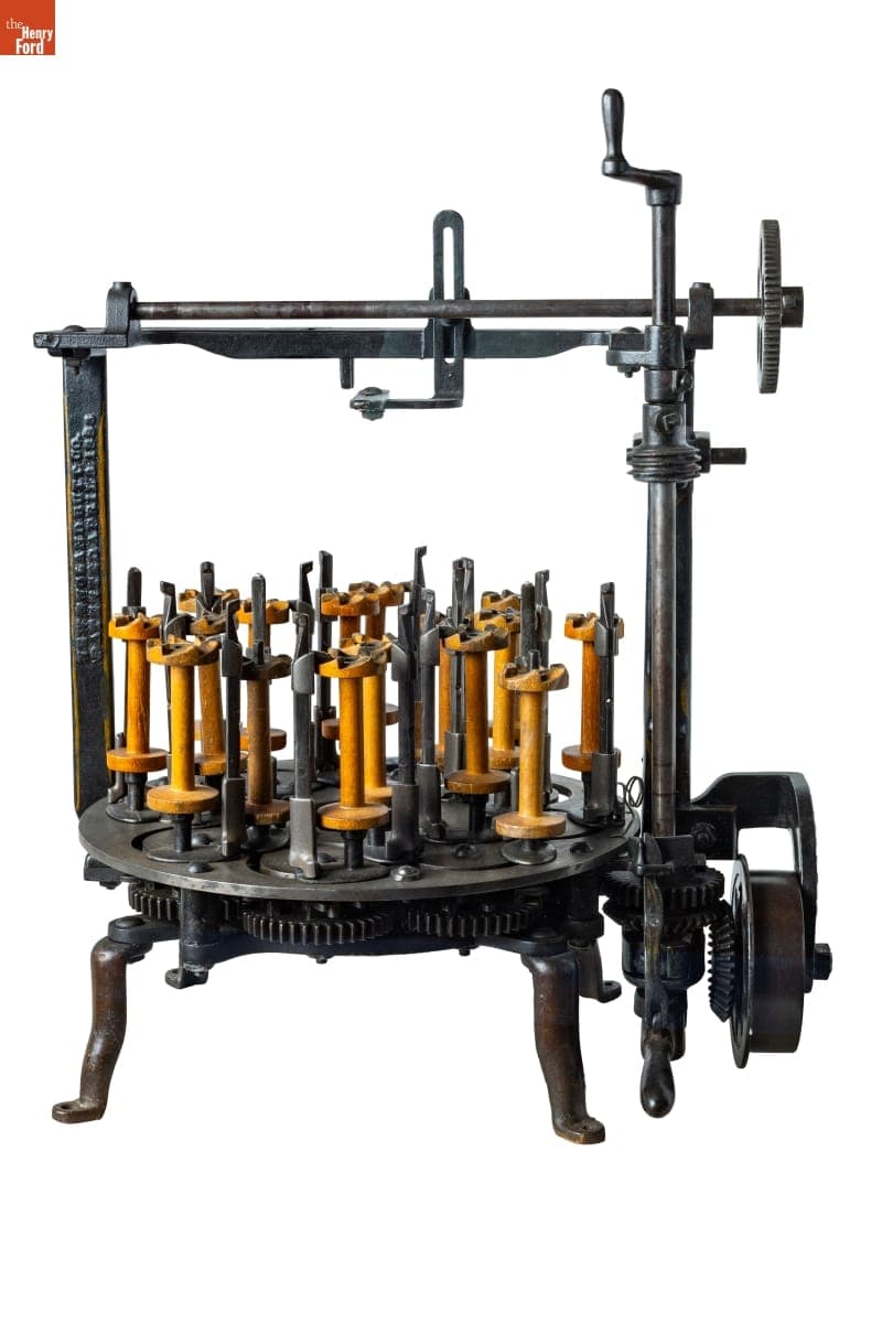 Insulator Braiding Machine, 1872-1900