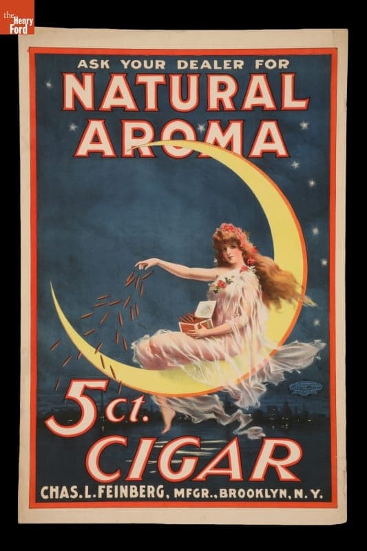 Advertising Poster, "Natural Aroma 5 ct. Cigar," 1901