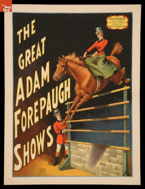 Circus Poster, "The Great Adam Forepaugh Shows Presents Filemaker, Champion of the World," 1894