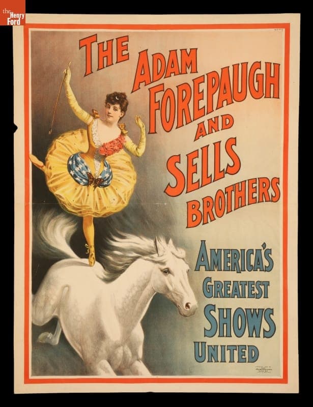 Circus Poster, Adam Forepaugh and Sells Brothers Circus: America's Greatest Shows, 1894