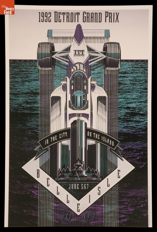 Racing Poster, "1992 Detroit Grand Prix"
