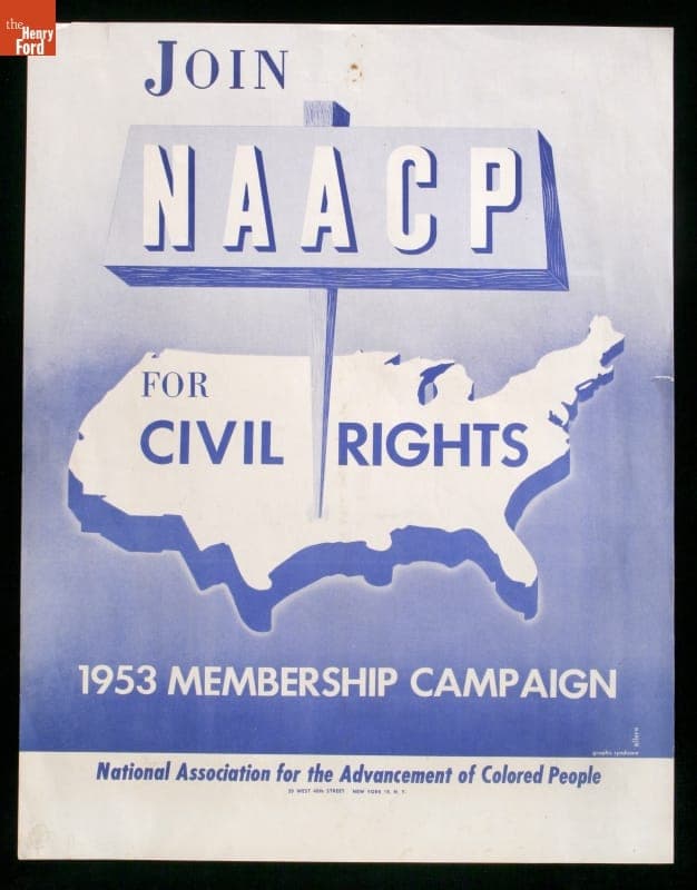 "Join NAACP for Civil Rights 1953 Membership Campaign"