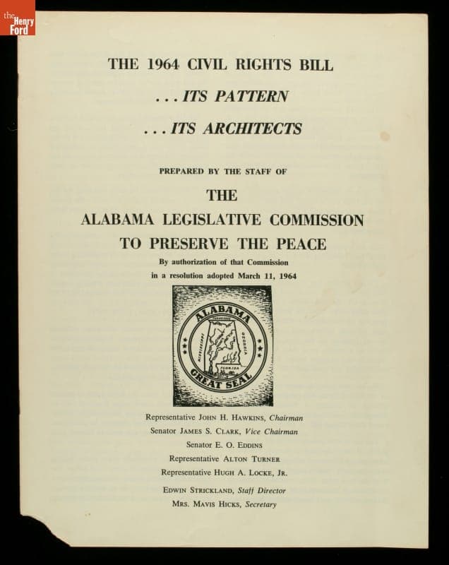 "1964 Civil Rights Bill... Its Pattern... Its Architects"