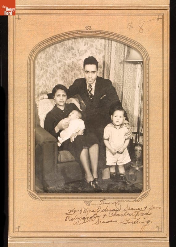 Searcy Family Portrait, "Seasons Greetings," circa 1940