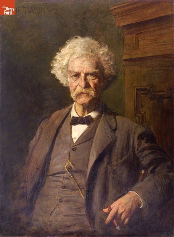 Portrait of Mark Twain, by Edoardo Gelli, 1904