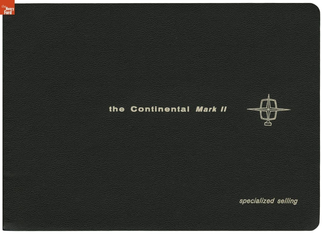 1956 Continental Mark II Dealer's "Specialized Selling" Book