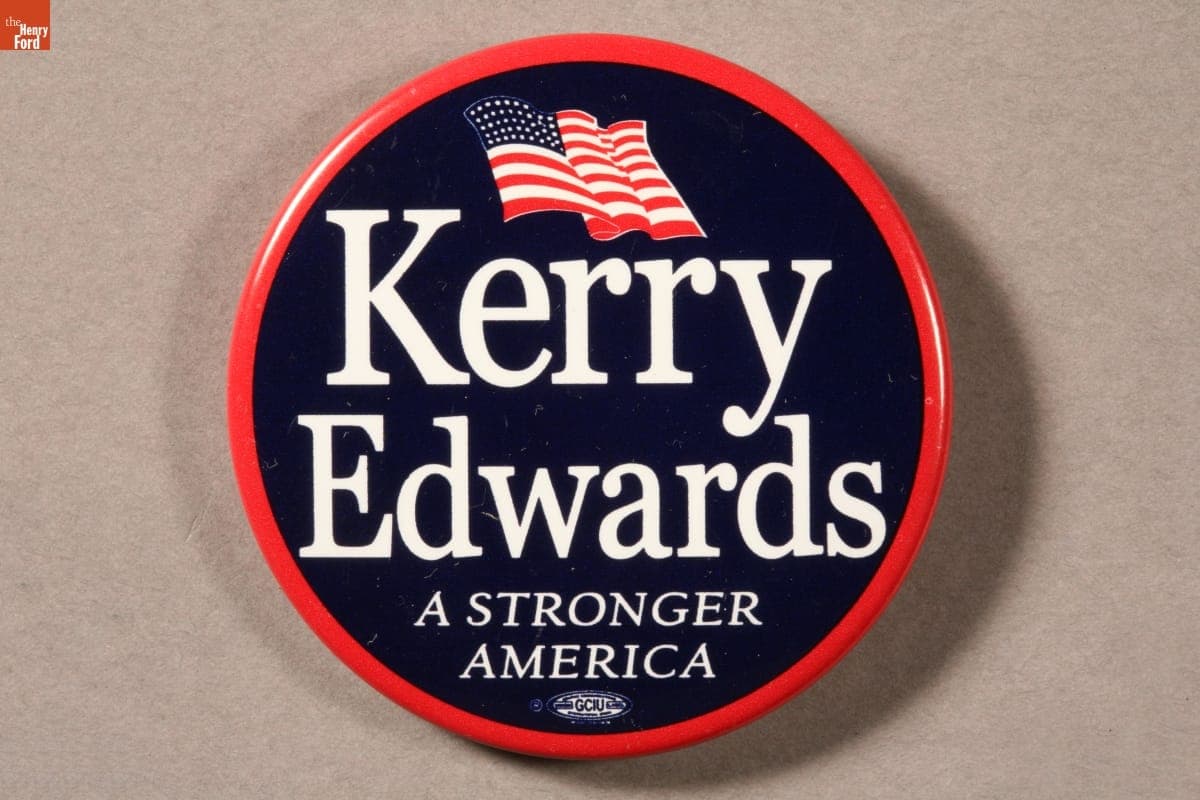 Kerry-Edwards Campaign Button, 2004