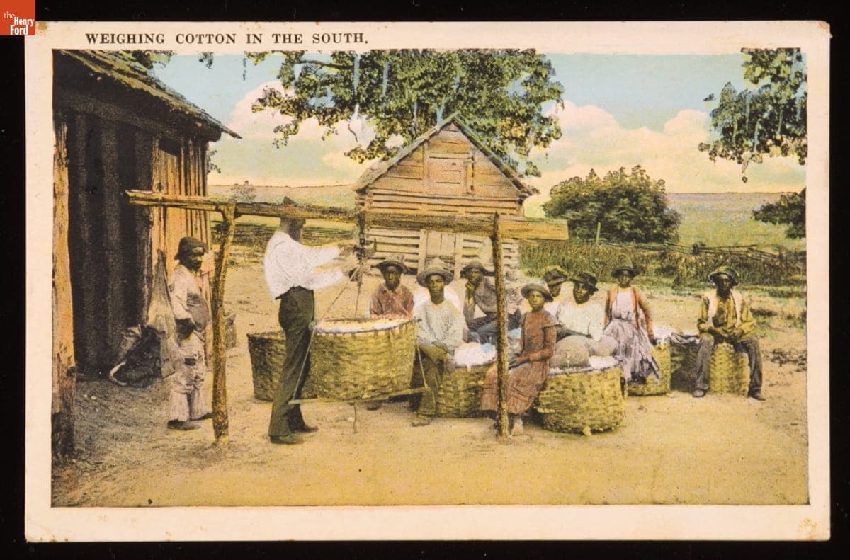 "Weighing Cotton in the South," 1924