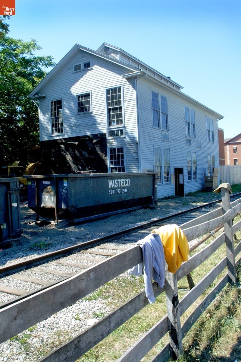 Soybean Lab Agricultural Gallery before Relocation during the Greenfield Village Restoration Project, September 2002
