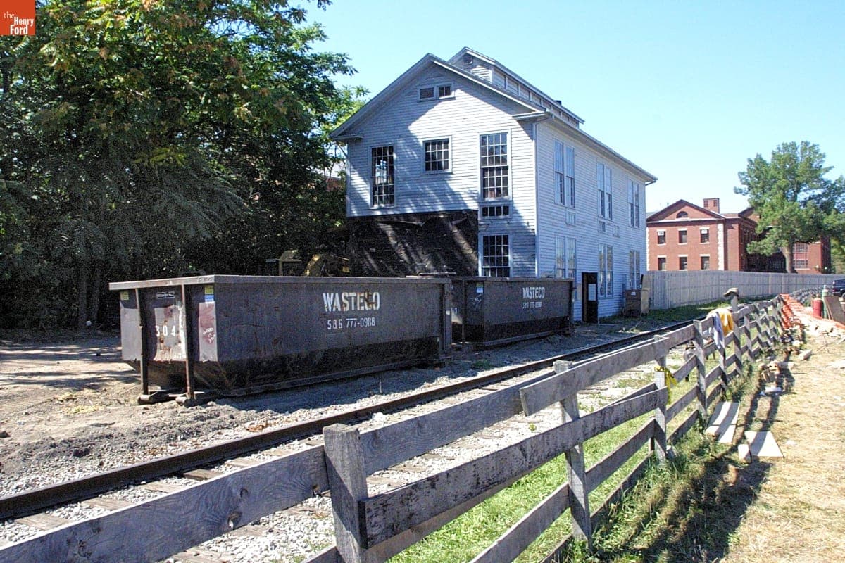 Soybean Lab Agricultural Gallery before Relocation during the Greenfield Village Restoration Project, September 2002