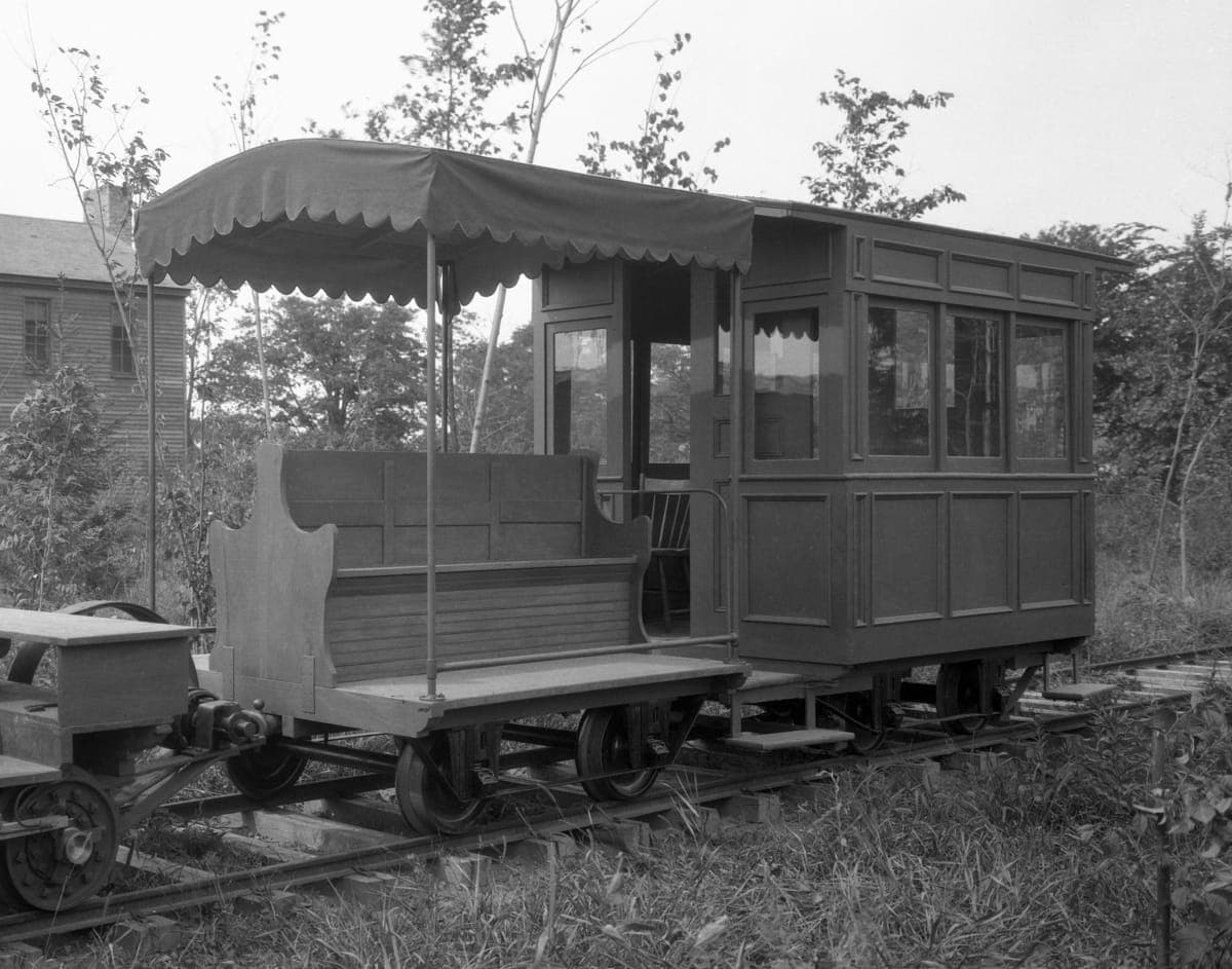 Pullman Passenger Car Built for Thomas Edison's Experimental Electric Railway, 1880