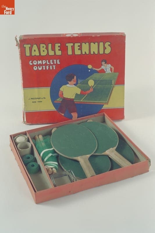 Table Tennis Game, 1920-1930