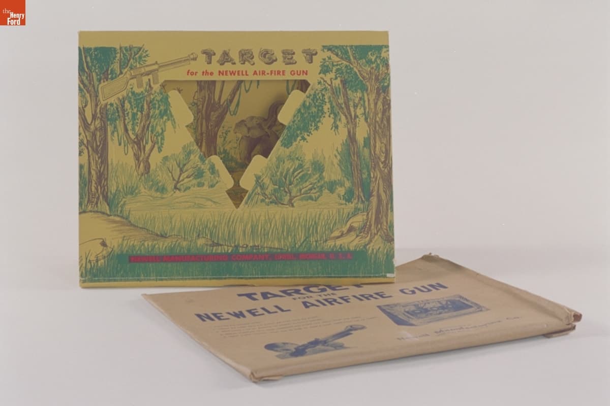 Newell Airfire Gun Target Board, 1940-1950