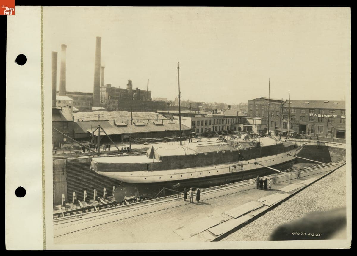 Henry Ford's Yacht "Sialia" at Detroit Shipbuilding Company, 1925
