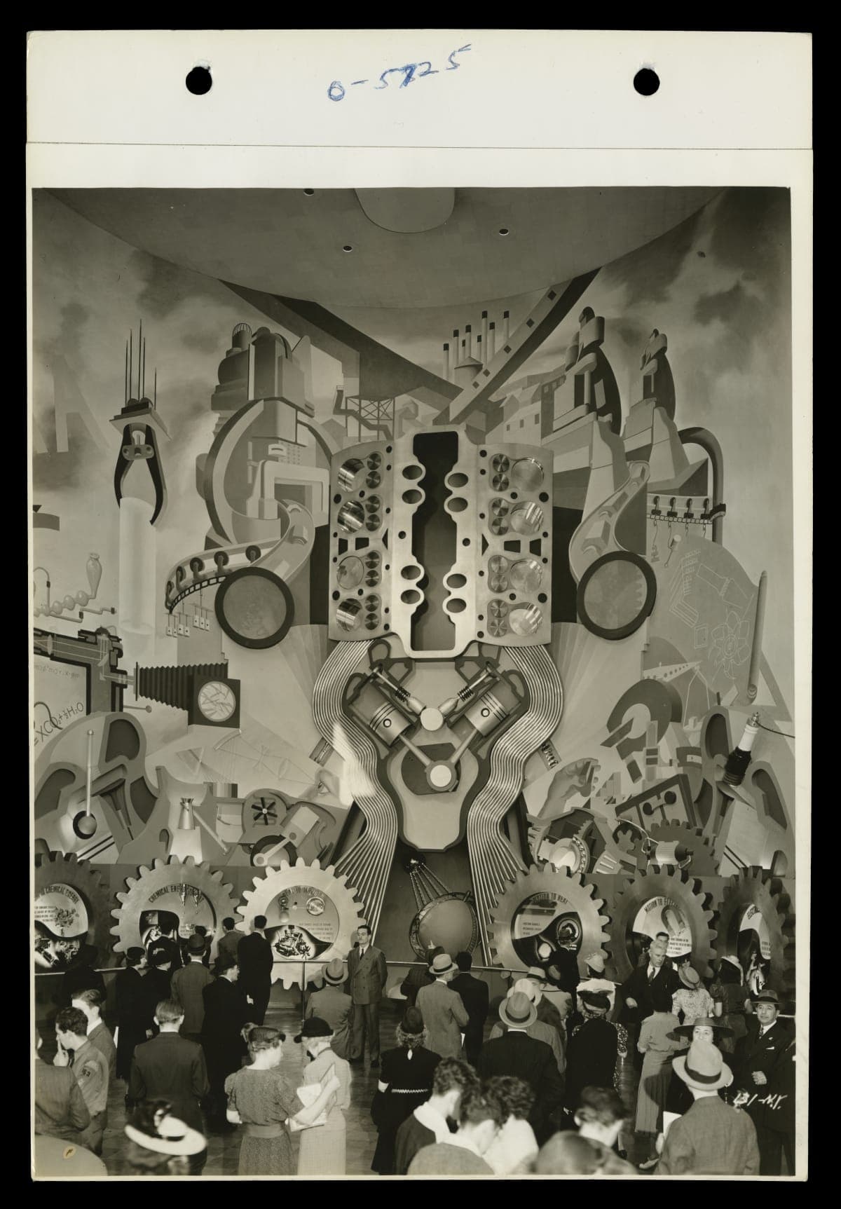 Industrial Mural at Ford's Exhibit Hall, New York World's Fair, 1939