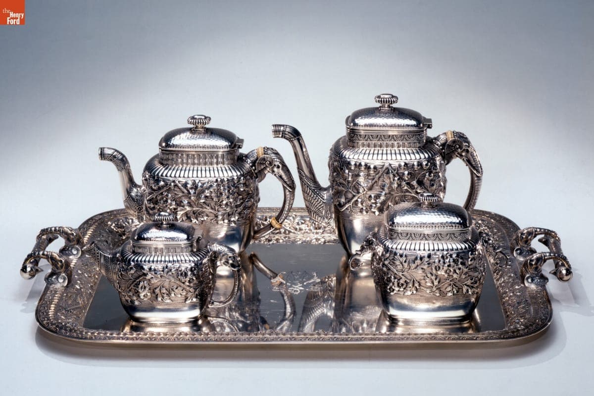 Tea and Coffee Set Made by Gorham Manufacturing Company, 1888