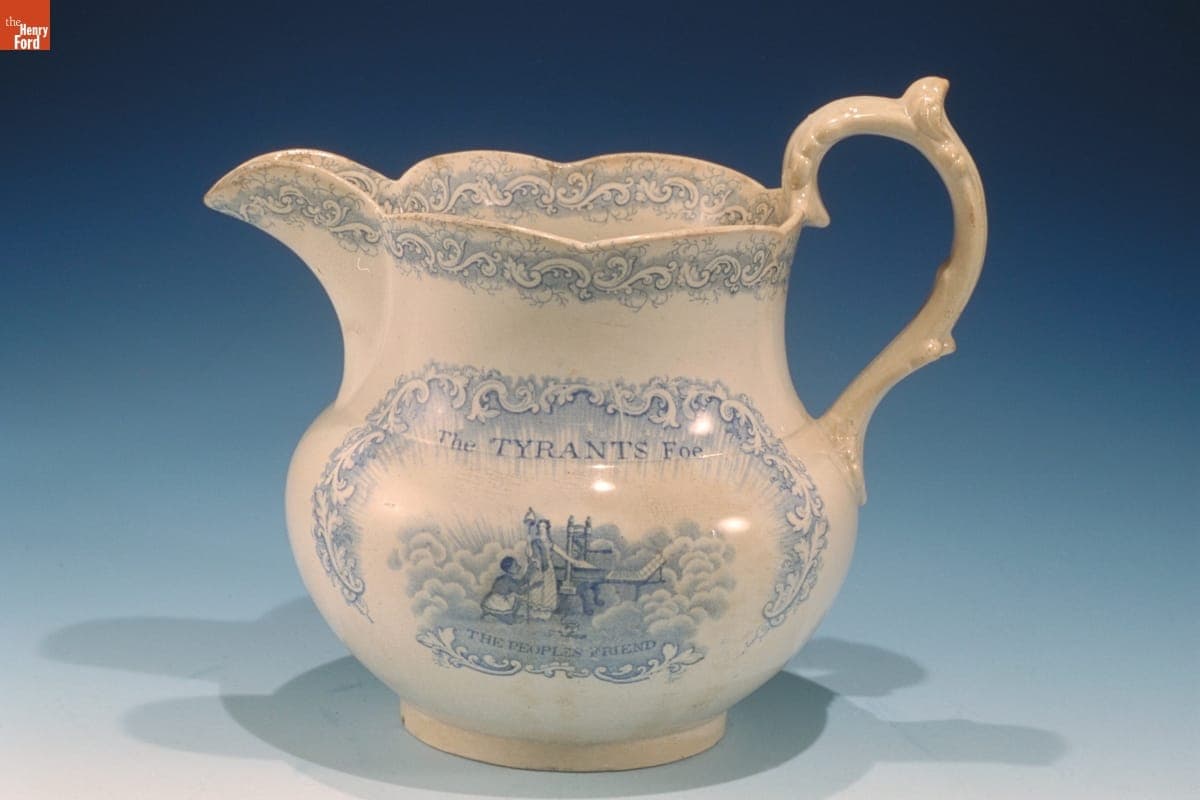 Transferware Pitcher, circa 1840