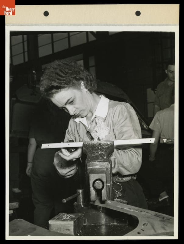 Employee Florence Nightingale Working at Willow Run Bomber Plant, 1942