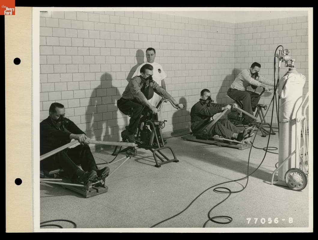 Monitoring Exercise at Willow Run Hangar Hospital, Willow Run Bomber Plant, 1942