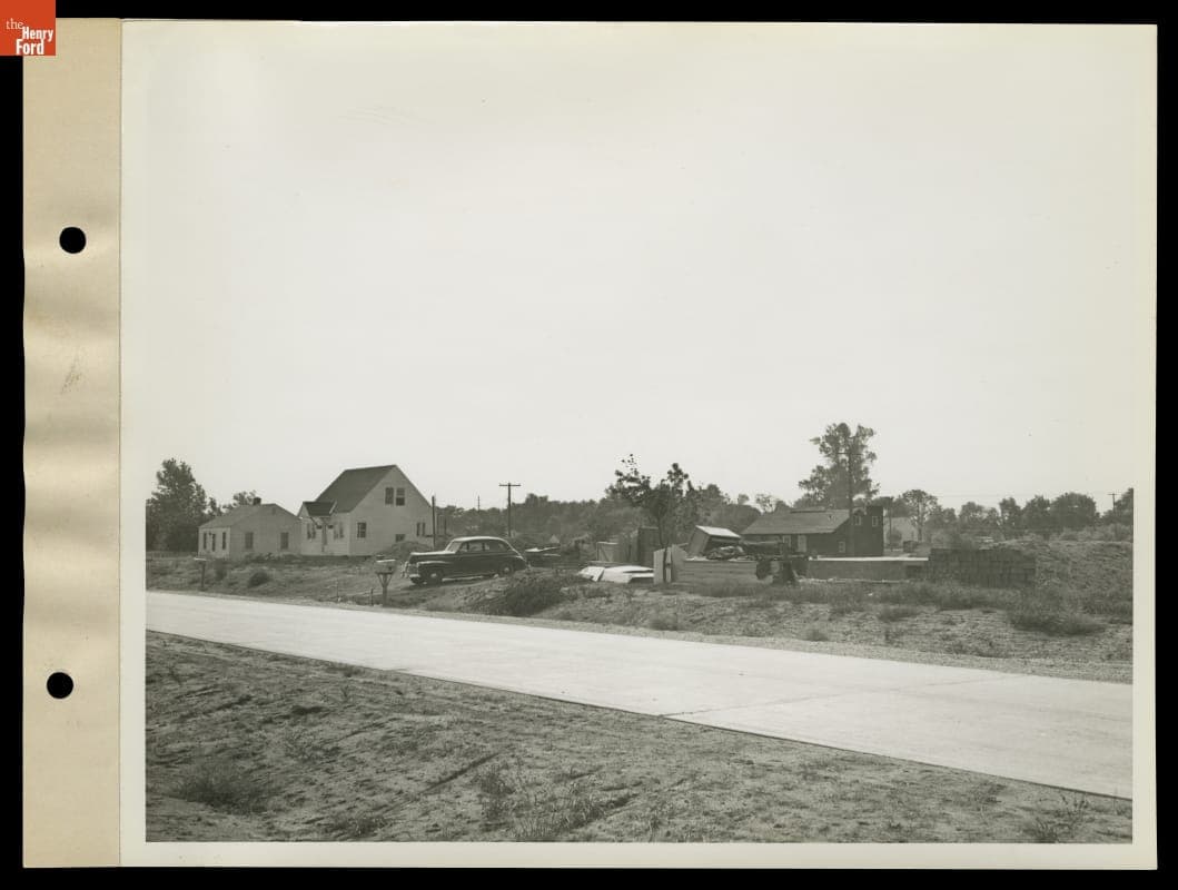 Construction of Willow Run Lodge, Housing for Willow Run Bomber Plant Workers, 1945