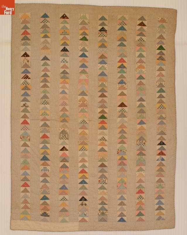Flying Geese Quilt by Clara Finch Hulse, 1925-1930