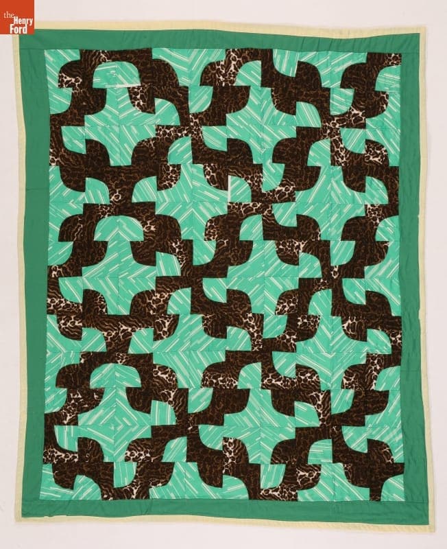 Drunkard's Path Quilt by Lovie Simmons Richburg, circa 1985