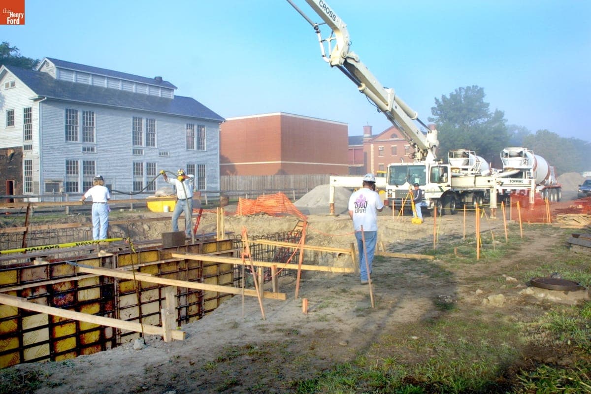 Soybean Lab Agricultural Gallery Relocation Site during the Greenfield Village Restoration Project, September-October 2002