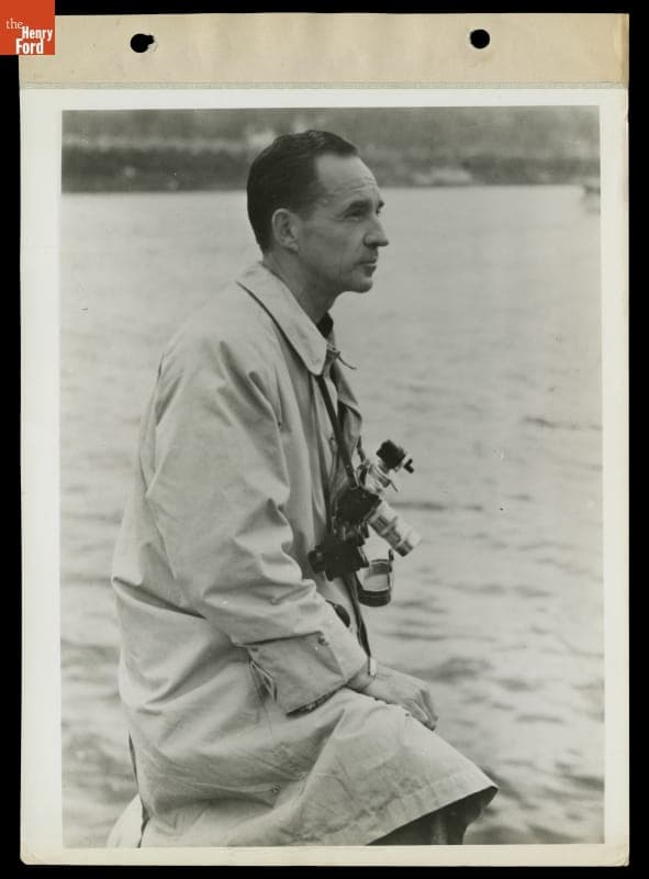 Edsel Ford at Yale-Harvard Boat Races, New London, Connecticut, 1939