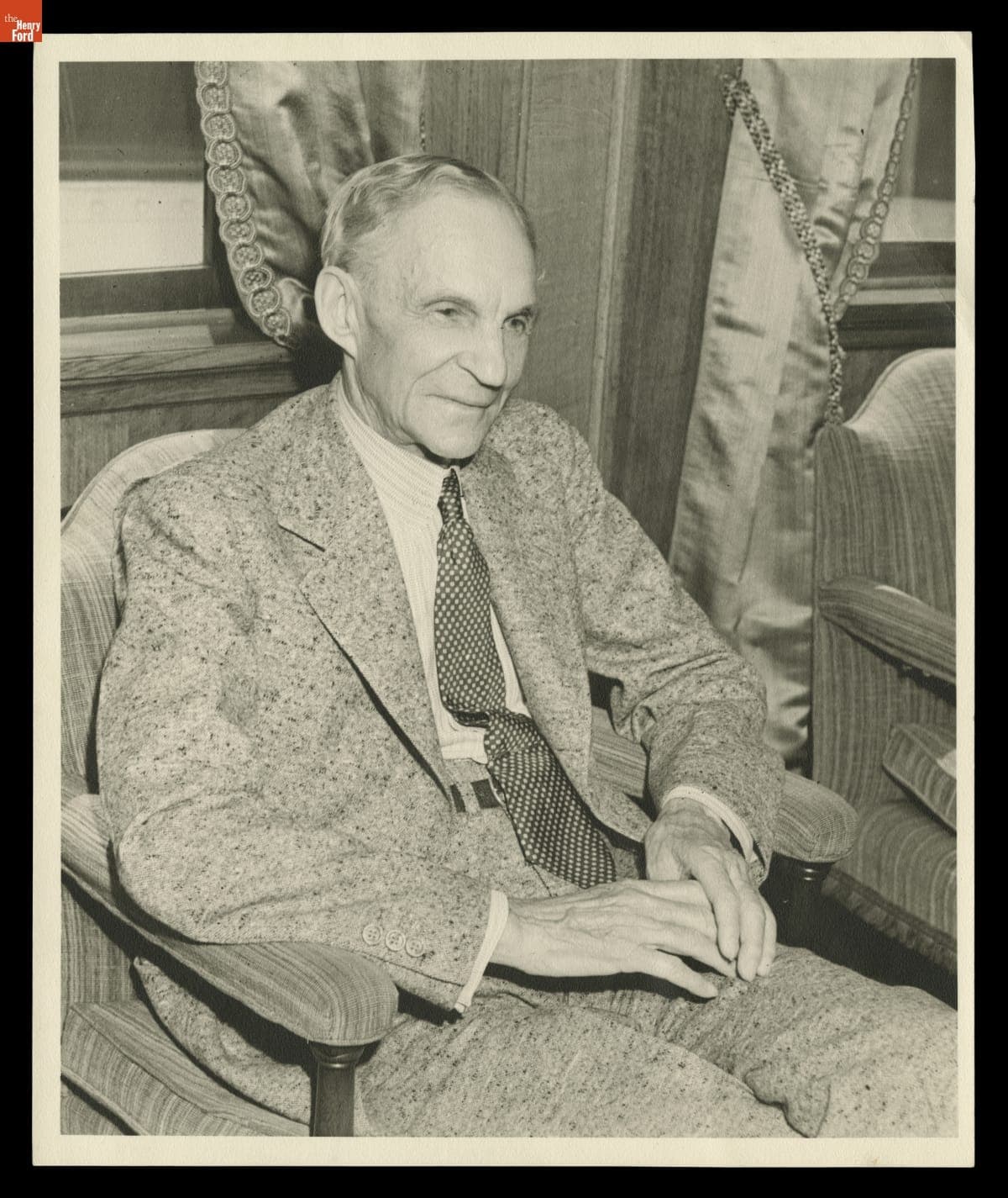 Henry Ford aboard the Ford Motor Company Freighter "Henry Ford II," Superior, Wisconsin, 1939