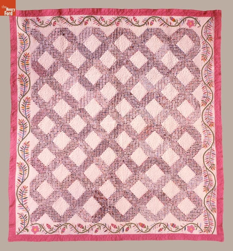 Ocean Waves Quilt by Susan McCord, circa 1880