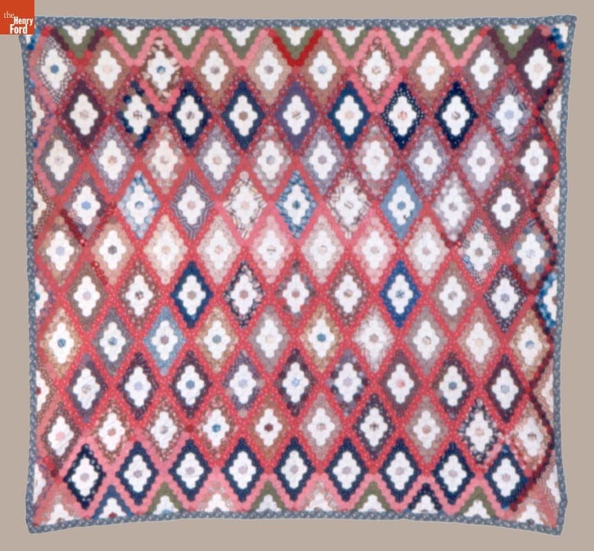 Diamond Field Quilt by Susan McCord, circa 1890