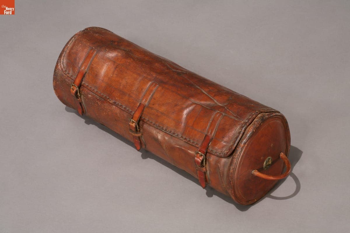 Leather Traveling Bag, circa 1870