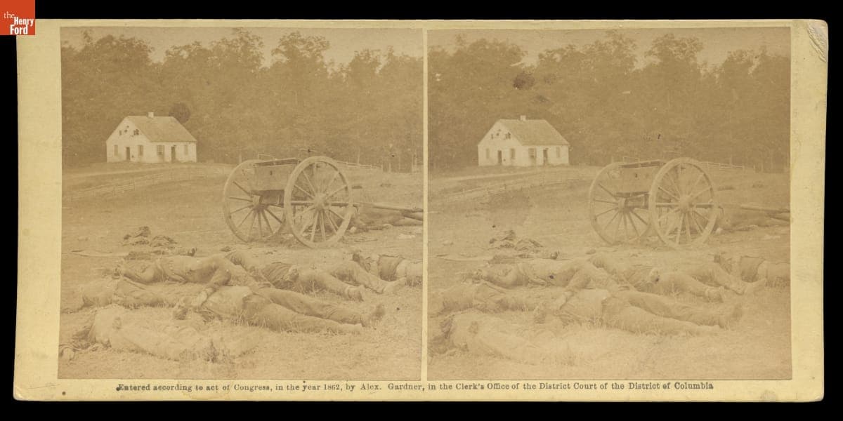 "Completely Silenced! Dead Confederate Artillery Men," Battle of Antietam, September 16-18, 1862