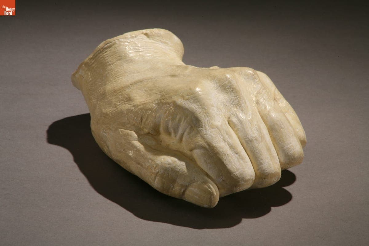 Life Cast of Abraham Lincoln's Left Hand by Leonard Wells Volk