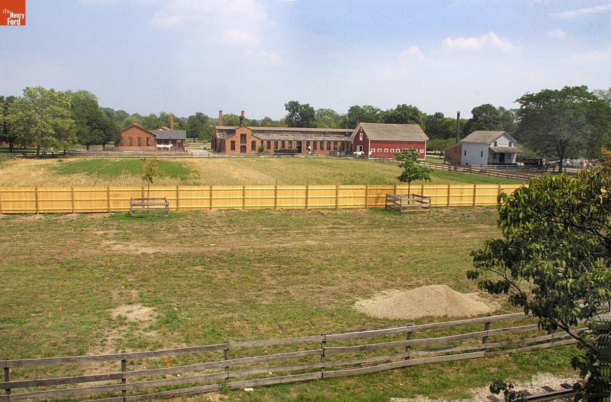 Firestone Farm Fields during the Greenfield Village Restoration Project, August 2002