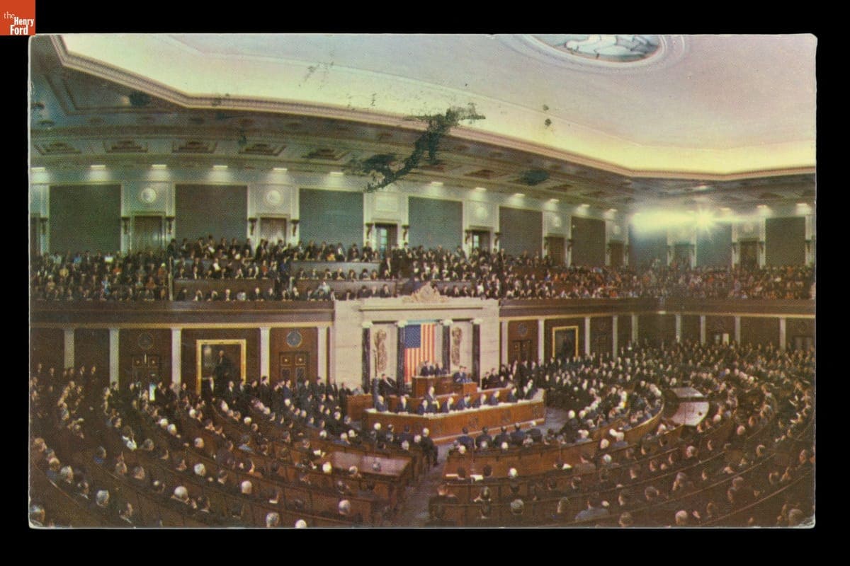 President Kennedy Addressing a Joint Session of Congress, 1962 or 1963