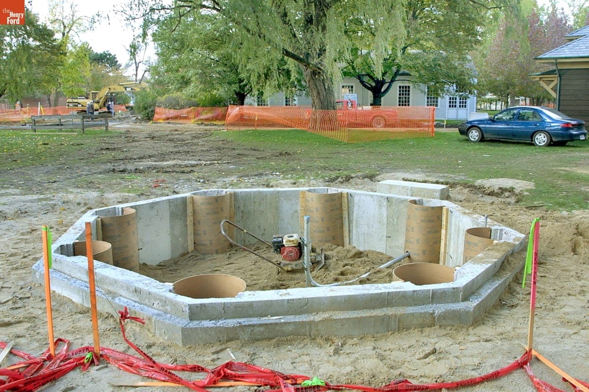 Bandstand Relocation Site during the Greenfield Village Restoration Project, October-November 2002