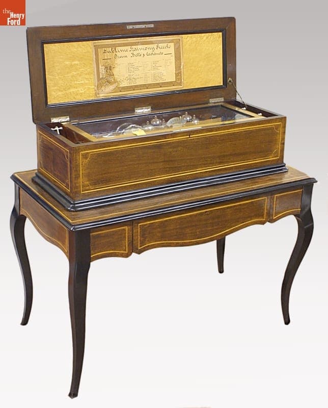 Cylinder Music Box with Table, circa 1885
