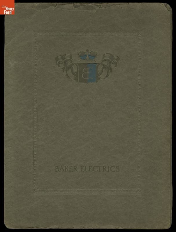 Sales Catalog for Baker Electric Shaft Driven Automobiles, 1911