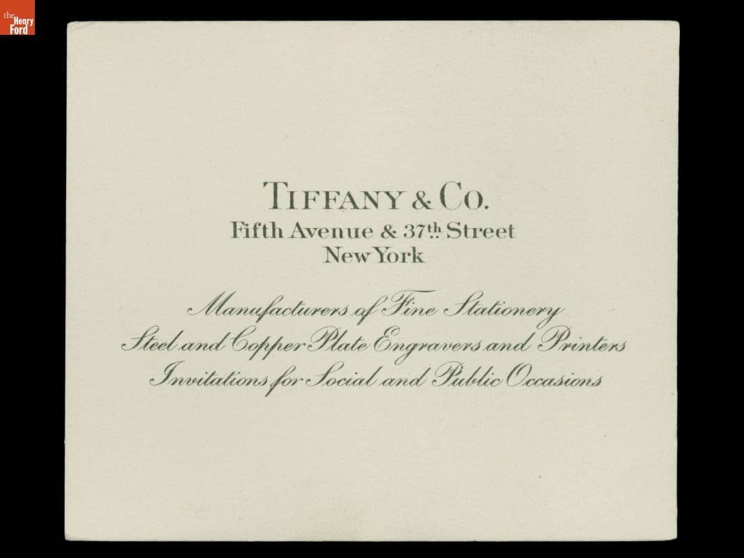 Fair Lane Rail Car Stationery, 1921-1940