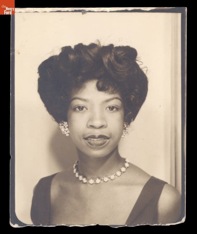 Photobooth Portrait of Rosylee Hawkins, circa 1955