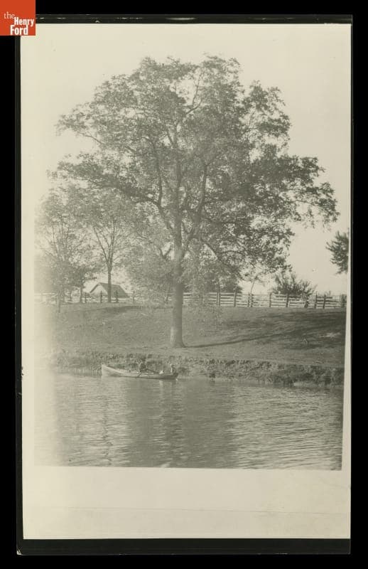 Rowing on the Rouge River, Dearborn, Michigan, circa 1927