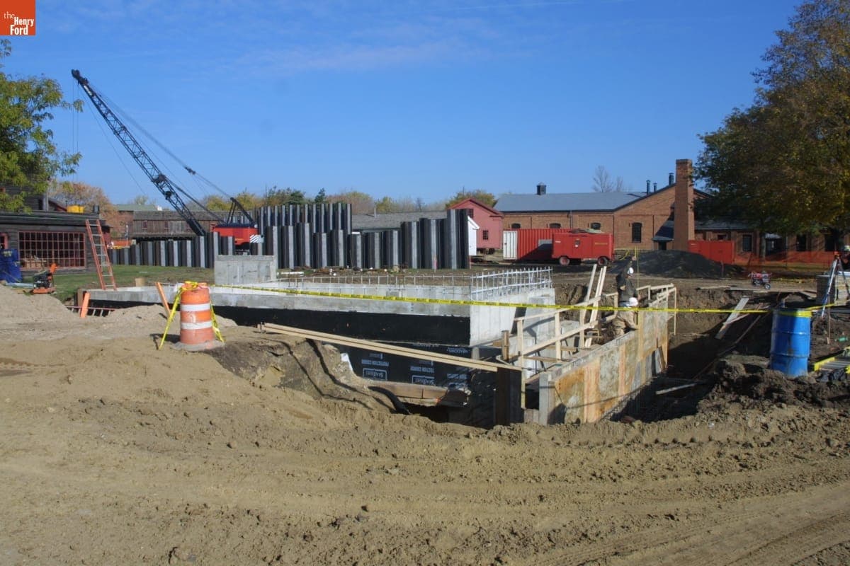 Loranger Gristmill Relocation Site, Greenfield Village Restoration Project, November 2002