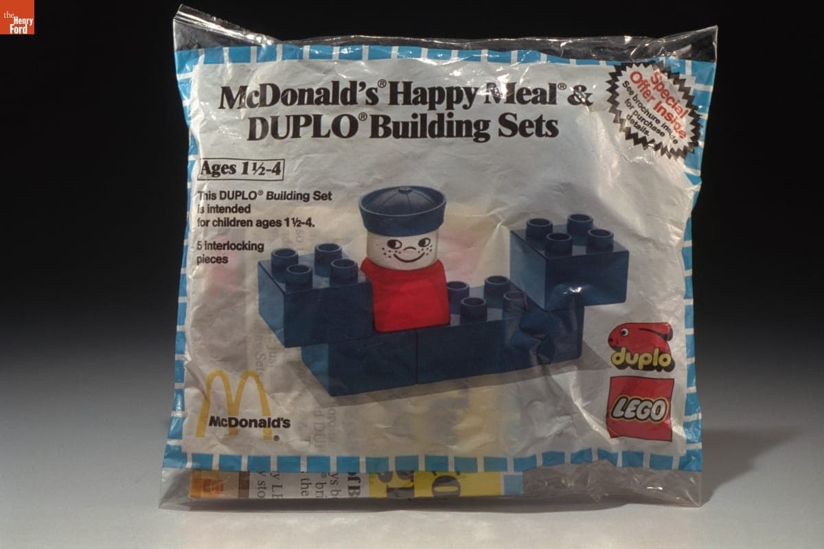 McDonald's Lego DUPLO Happy Meal Building Set, 1983