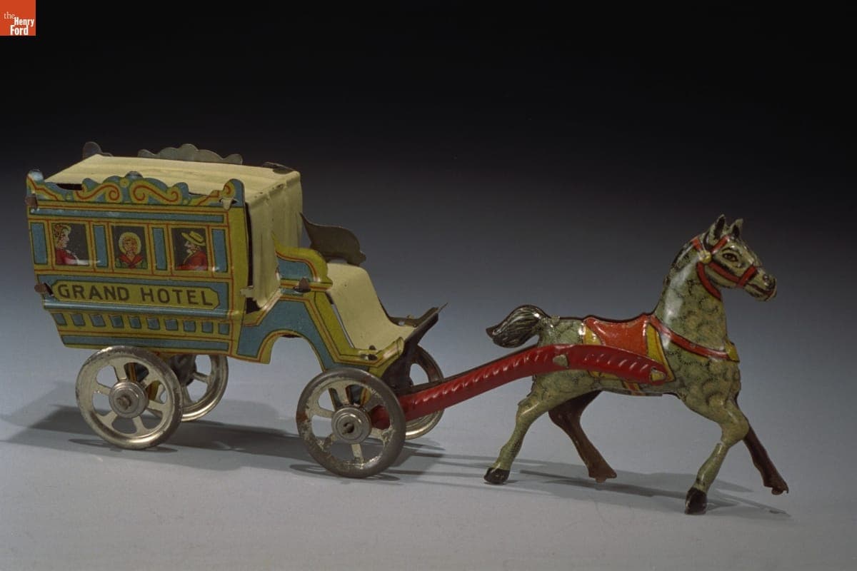 Horse Drawn Omnibus Penny Toy, 1890-1930