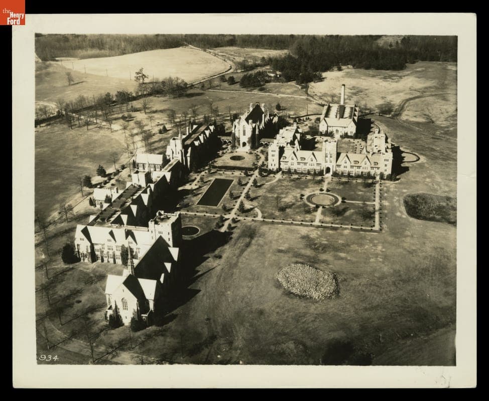 Aerial View of the Berry Schools and College, Mount Berry, Georgia, circa 1935